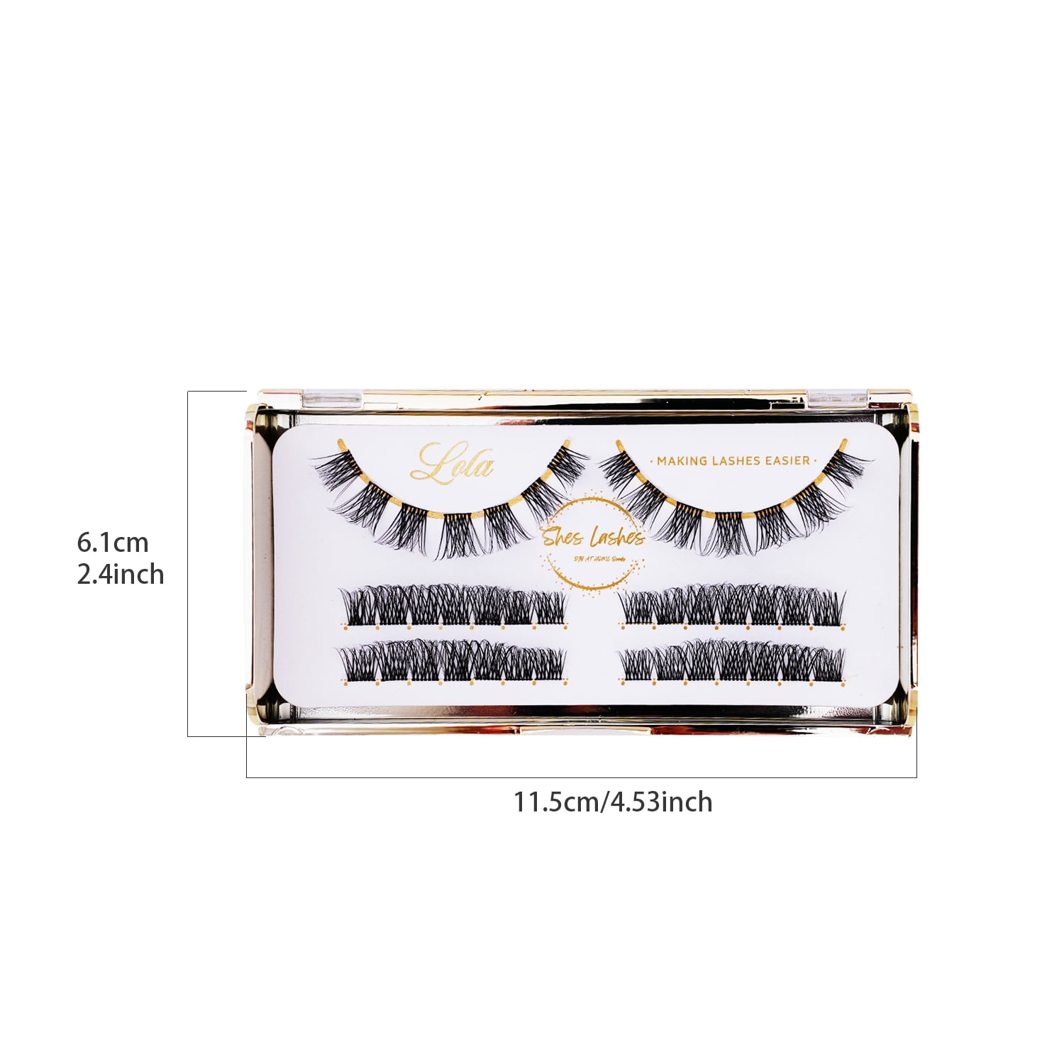 Customized CL Series DIY Eyelash Extension Luxury Pre-cut Clusters Individual Cluster DIY Lash Fluffy False Eyelashes
