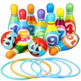 IDEANATEGRATE Kids Toss Ring Assorted Color PU Material 1 Set 5.7x2x1 ...