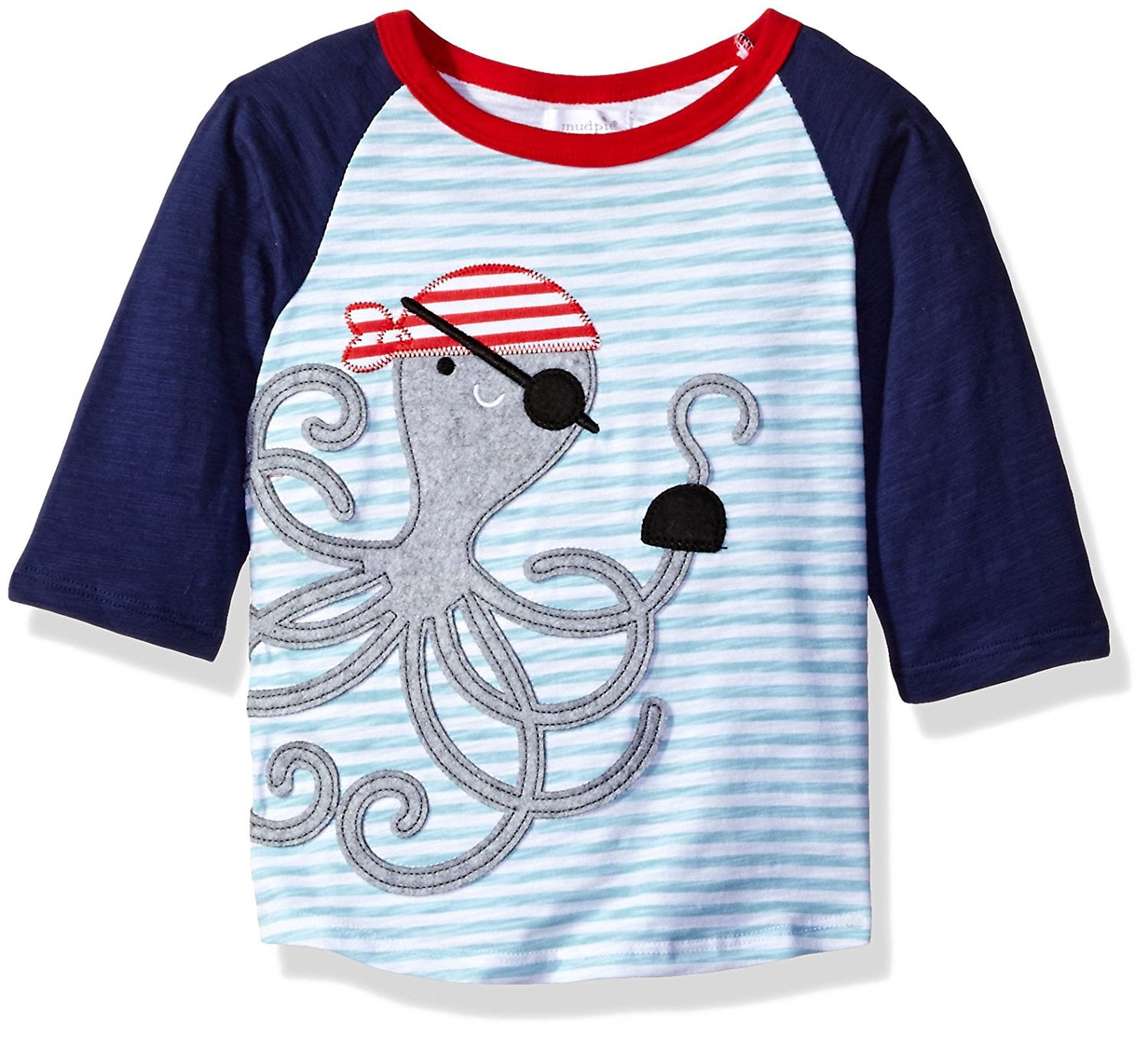 Personalized Octopus with Fish Applique Shirt or Bodysuit Boy or Girl