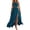Dark Blue, variant on Women Halter Summer Dresses Sleeveless Cutout Backless Sundress Slit Boho Maxi Beach Wedding Guest Dress
