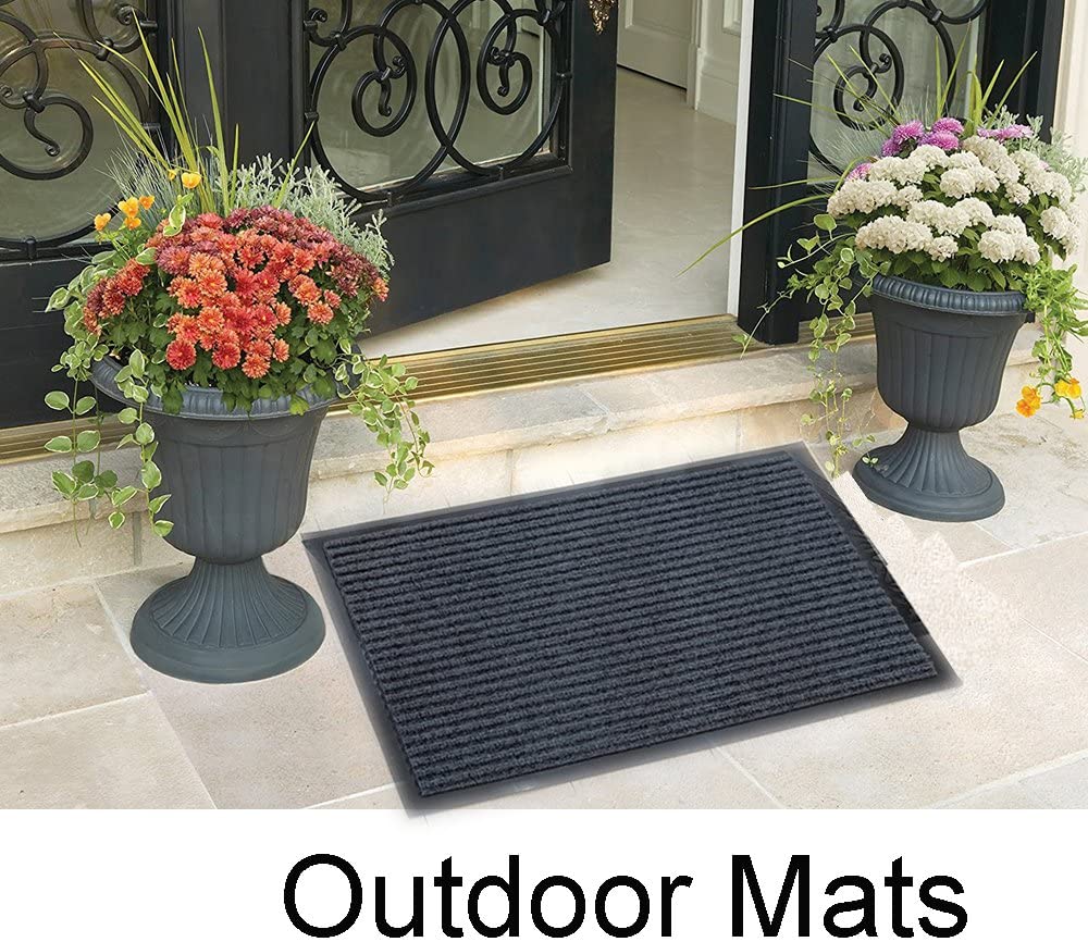 Lot De 5 Tapis D'escalier Antidérapants 75x25 Cm - Caoutchouc Noir, Pour Intérieur/extérieur, épaisseur 0,5 Cm - 4