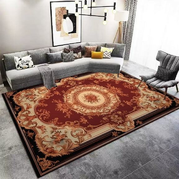 European Luxury Carpets for Living Room Ethnic Style Large Area Retro Floor Mat Home r Non Slip Floo