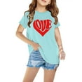 thumbnail image 2 of Zpanxa Chemises Filles T-Shirt à Imprimé d'Halloween Col Rond Manches Courtes Haut Mode en Coton 7 Ans, 2 of 4