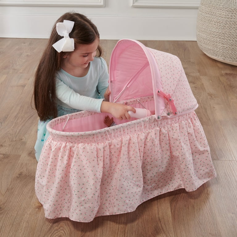 Badger Basket Foldable Doll Rocking Cradle with Hood photo 2