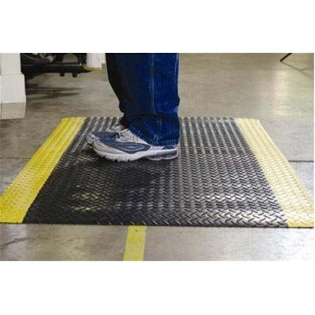 Tapis Antifatigue en Vinyle à Texture Éponge 24 x 36 Po, Noir