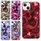 thumbnail image 1 of Funda Love Heart para iPhone 11, funda protectora fina, transparente, antiarañazos, de TPU, diseñada para iPhone 11 de 6,1 pulgadas, 12, 13, XR, XS MAX, 8, 7, 6, 5, SE 2020, bonita funda de corazón, 1 of 4
