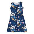 thumbnail image 4 of Delliss Girls Summer Sleeveless Dress Tropical Print Skater Twirly Dresses 4-14Years, 4 of 8
