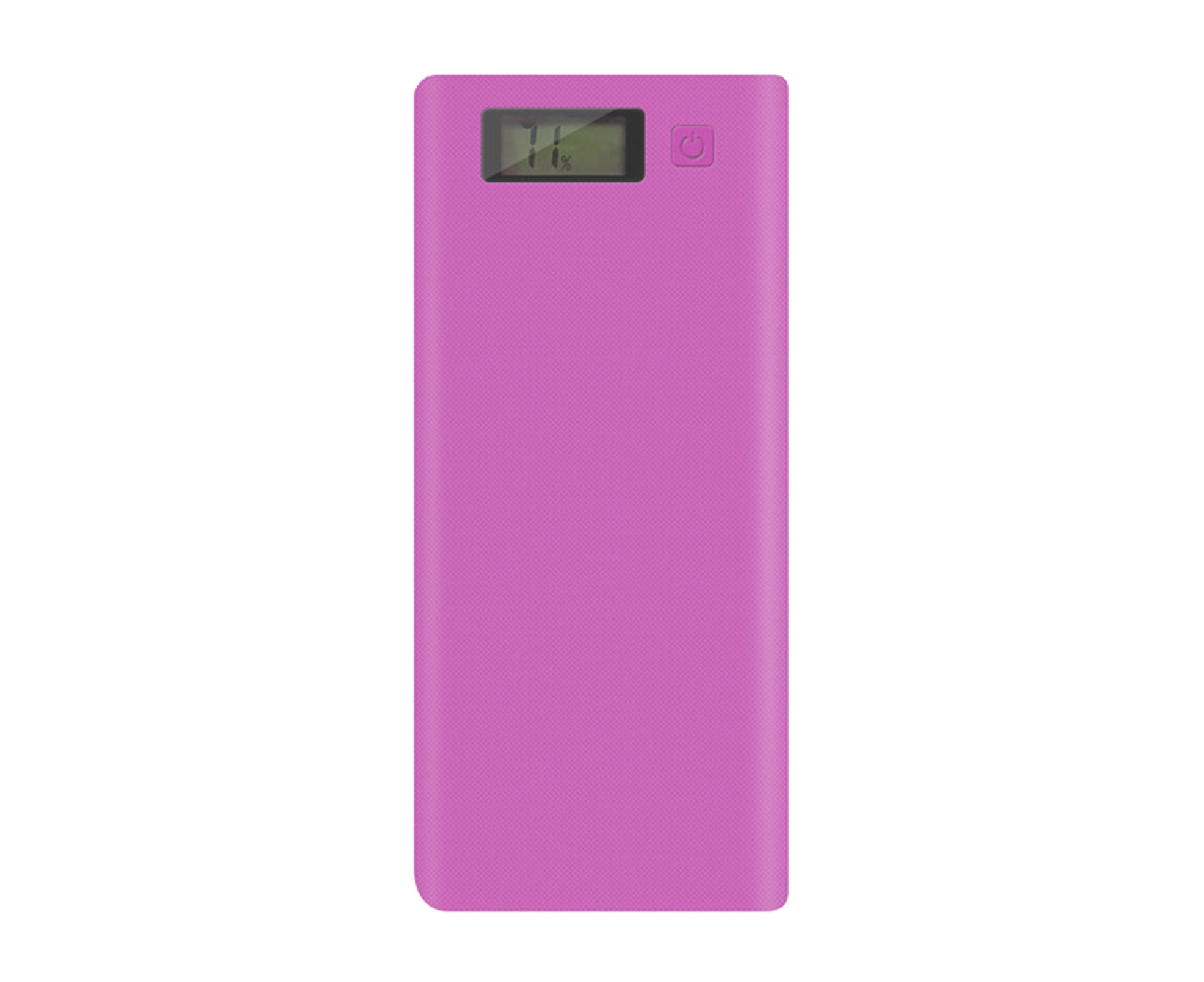 Power Bank Box Mini Portable Welding-free Dual USB 8 x 18650 Battery Mobile Charger DIY Case for Outdoor-Purple
