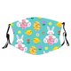 thumbnail image 1 of Máscara con estampado de huevo de conejito de Pascua, máscara de algodón para adultos/niños máscara a prueba de polvo y antineblina (2 uds) LingWen 8390613712851, 1 of 1