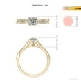 thumbnail image 5 of ANGARA Natural Princess-Cut Diamond Engagement Ring in 14K Yellow Gold for Women (Size-5mm| Color-K| Clarity-I3) | April Birthstone, Anniversary, Jewelry Gift for Women | Natural Diamond Ring, 5 of 9