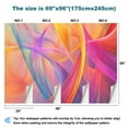 thumbnail image 3 of Peel and Stick Wallpaper Canvas Eclectic Design Playful Creativity Abstract Painting Modern Art Wall Mural Decor Self Adhesive and Removable 69in x 98in, 3 of 6