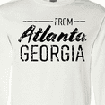 thumbnail image 4 of Inktastic From Atlanta Georgia in Black Distressed Text Long Sleeve T-Shirt, 4 of 5