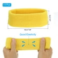 thumbnail image 2 of Uxcell Sweatband Headbands, Terry Cloth Sweat Band for Women Men Sports Basketball Tennis Athletic, Yellow 4 Pcs, 2 of 6