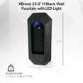 thumbnail image 2 of 23.3" Resin Wall-Mounted Fountain with LED Light – Indoor/Outdoor Decorative Water Feature, 2 of 7