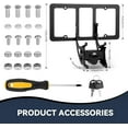 thumbnail image 5 of 109684400B Rear License Plate Frames for Tesla Model Y and Model 3, Rear Plate Holder with Metal Stainless Steel Screws Cap and Screws, Rust Proof Rattle Proof Rear Plate Mounting Kit, 5 of 9