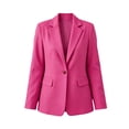 thumbnail image 6 of vdgthytj Blazer for Women Long Sleeve Lapel Collar Open Front Button Business Casual Formal Work Jackets(3X-Large,Hot Pink), 6 of 7