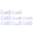 thumbnail image 4 of Tshirt Ruler Guide, 9pcs T Shirt Rulers Alignment Ruler Round Collar PVC Shirt Tape  For Adult, 4 of 8