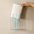thumbnail image 4 of Yialzm Transparent Wall Mounted Bathroom Tissue Box Non Punching Easy Refill Acrylic Organizer for Kitchen and Bathroom Multi Purpose Toilet Paper Storage 150, 4 of 7