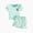 A210-Green, variant on TOWED22 Baby Girl Summer Outfits 2Pcs Clothes Butterfly Print Tee   Solid Color Shorts Play Set 3 6 9 12 18 Months(White,12-18 M)