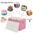 thumbnail image 5 of Homyfort Large Toy Box for Girls,Toy Chest for Kids -Collapsible Toy Storage Organizer with Lid Toy Bin Storage Organizer for Nursery, Playroom, Bedroom , Closet, Living Room, Kindergarten (Pink), 5 of 9