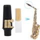 thumbnail image 2 of Juego de accesorios para saxofón alto 4 en 1, cañas para clarinete, silenciador silencioso, boquilla, tapa, correa para el cuello, 2 of 8