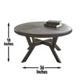 thumbnail image 4 of Steve Silver Co. Alamo Round Coffee Table in Weathered Gray, Gray, 4 of 4