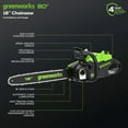 thumbnail image 2 of 80V 18" Brushless Cordless Chainsaw, 4.0Ah Battery and Charger Included, 2 of 10