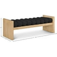 thumbnail image 3 of Meridian Furniture Waverly Black Bench, 3 of 8