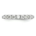 thumbnail image 4 of 14K White Gold Ring Band Wedding Diamond Round 7-Stone , Size 8, 4 of 7