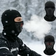 thumbnail image 4 of B Winter Warm Full Face Mask For Motorcycle Riding Cycling Ski Windproof Soft Balaclava For Cold Weather Outdoor Activities One Size Black, 4 of 4