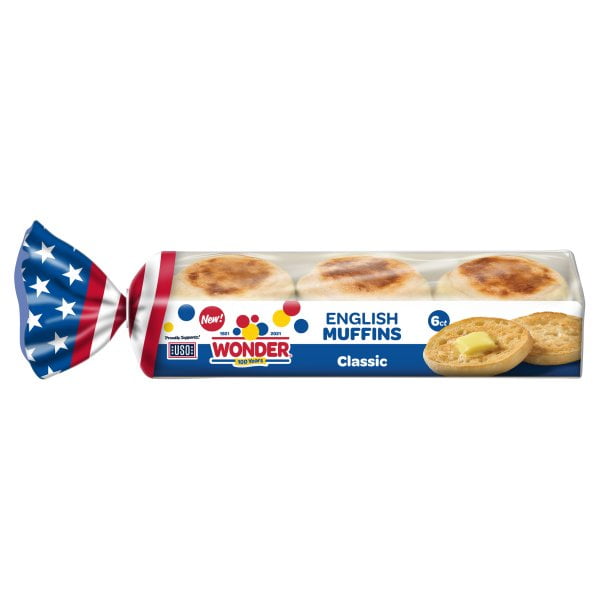 Wonder Bread Classic English Muffins, 6 Count