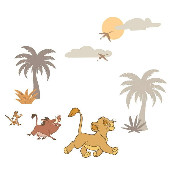 Lambs & Ivy Disney Baby Lion King Safari Mural-Like Wall Decals/Stickers