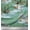 Dusty Teal Blue, variant on Soimoi White Silk Fabric Animals & Pine Tree Printed Fabric 1 Yard 42 Inch Wide