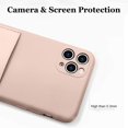 thumbnail image 3 of iPhone 11 Pro Max Case 2019 (6.5 Inch) Liquid Silicone Card Slot Soft Thin Ultra Slim Fit Cover Shockproof Anti Scratch Microfiber Lining Full Body Protection Shell-Sand Pink, 3 of 12