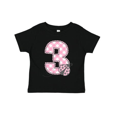 

Inktastic Pink Ladybug 3rd Birthday Gift Toddler Toddler Girl T-Shirt
