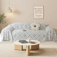 thumbnail image 2 of SHANNA Sofa Cover Boho Couch Cover for 1-2 Cushion Couch, Chenille Double Sided Slipcover for Dogs, Sofa Throw Loveseat Covers Futon Cover L Shaped Sofa Cover,180x260cm, 2 of 10
