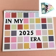 thumbnail image 2 of Calendario de escritorio 2025,12 calendario de pared mensual con patrones variados, fácil de colgar, 2 of 8