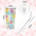 thumbnail image 2 of neluu Valentine''s Day Tumbler with Lid and Straw Conversation Heart Stainless Steel Cup Colorful Love Heart Tumbler Cup for Wedding Birthday Decor Supplies, 2 of 6