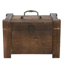 Raindrops Tea Storage Chest Vintage Tea Chest Box Wooden Tea Storage Organizer For Home Use