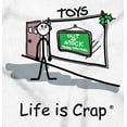 thumbnail image 2 of Life is Crap Christmas Out of Toys Men's Graphic T Shirt Tees Brisco Brands L, 2 of 4
