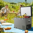 thumbnail image 2 of Costway 90 QT Car Refrigerator Portable Travel Freezer w/ Compressor DC 12/24V & AC, 2 of 9