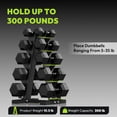 thumbnail image 6 of HANDBODE Dumbbell Rack Stand for 5 Pairs, A-Frame Weight Storage Organizer for Home Gym, 6 of 7