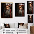 thumbnail image 4 of Designart "Spiritual Portrait in Hebrew I" Religion & Spirituality Canvas Art Print, 4 of 5