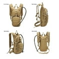 thumbnail image 3 of Gowoo Hydration 3L Tactical Hydration Backpack with Water Bladder Leak-Proof Military Daypack for Hiking, Running, Cycling, Camping, Hunting, Walking, Outdoor; Tan, 3 of 6