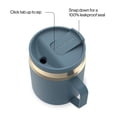 thumbnail image 3 of Contigo SnapSeal Leakproof Stainless Steel Reusable Travel Tumbler, Teal/Champagne, 14 oz, 3 of 7