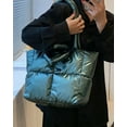 thumbnail image 2 of Kukuzhu Quilted Shoulder Tote Bag Women Padding Cotton Down Hobo Bag Casual Fashion Waterproof Handbag, 2 of 6