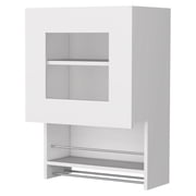 Interior storage shelf and low spice rack | Keeps kitchen necessities close at hand | Adds a modern touch to the kitchen