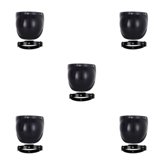 Decodeary Visors Materials For Clear Easy To Carry Vintage Dark brown black 5Set