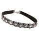 thumbnail image 1 of Collar Vintage Gargantilla PU Collar de Cuero Colgante Cadena Declaración de Joyería - Plata, 31cm Sunnimix Gargantilla negra, 1 of 6