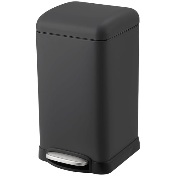 3.2 Gal Step Trash Can with Soft Close Lid Fingerprint Resistant Stainless Steel for Kitchen Bathroom